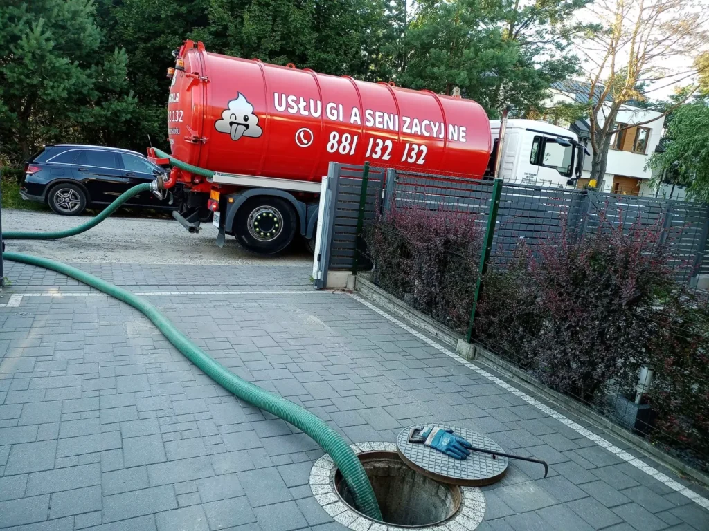 Wywóz szamba przez firmę Szambala
